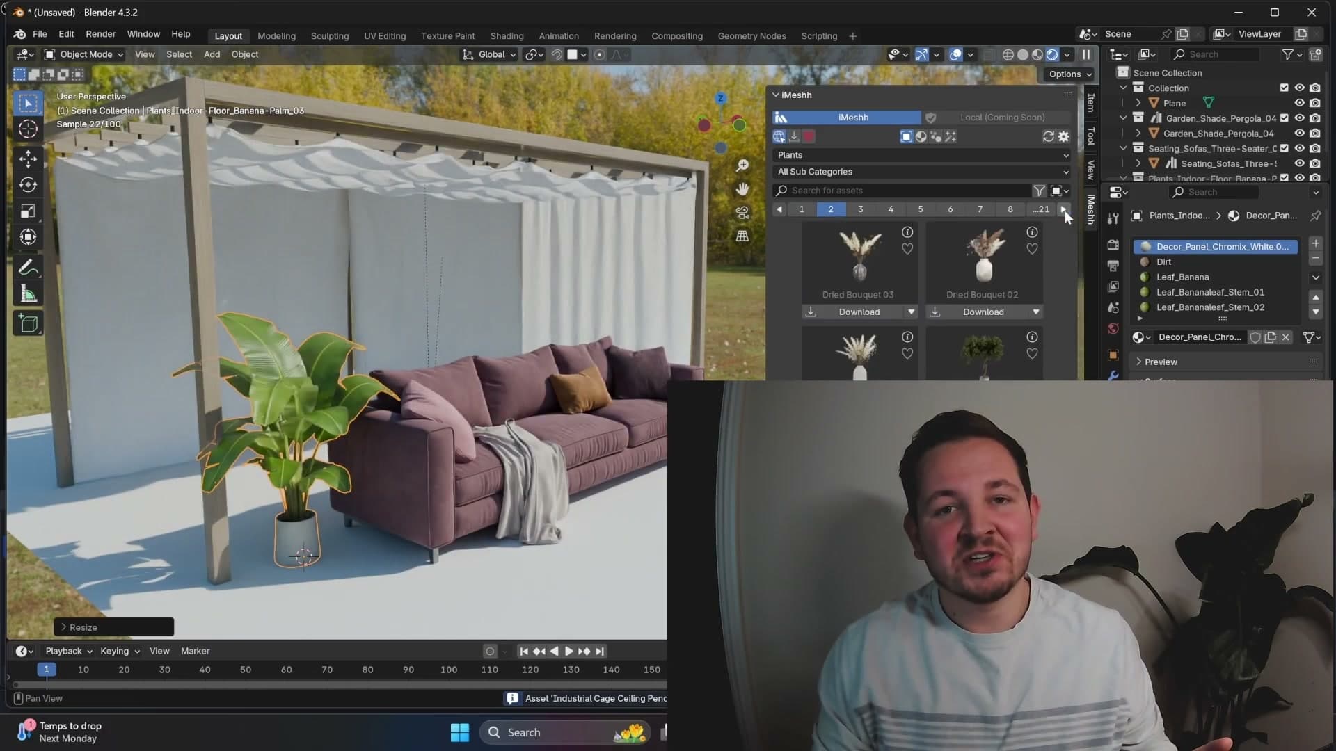 iMeshh Asset Manager for Blender: One-Click Library Access