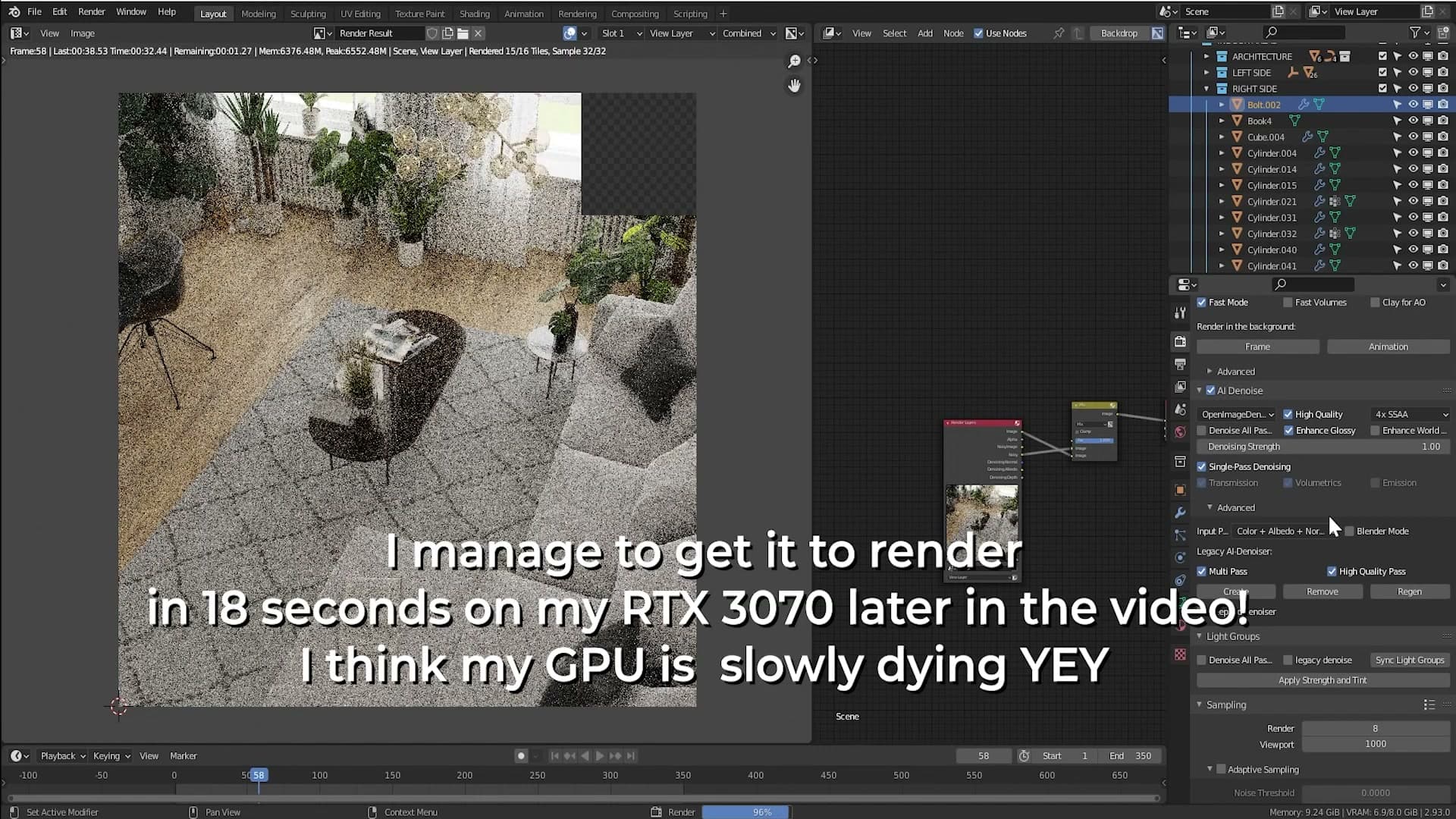 E-Cycles 2.93 Denoiser: Client-Ready Renders at 8 Samples