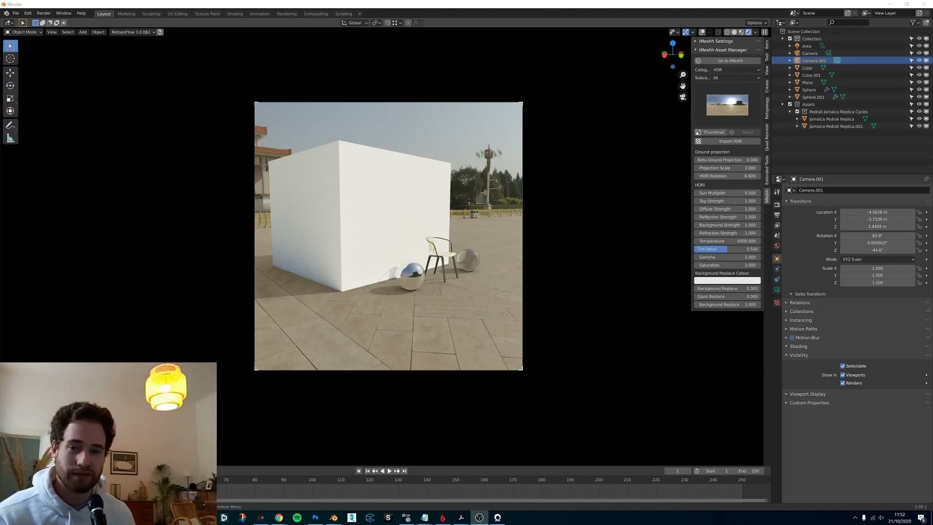 Blender HDRI Controls: Ground Projection, Sun & Tint Setup