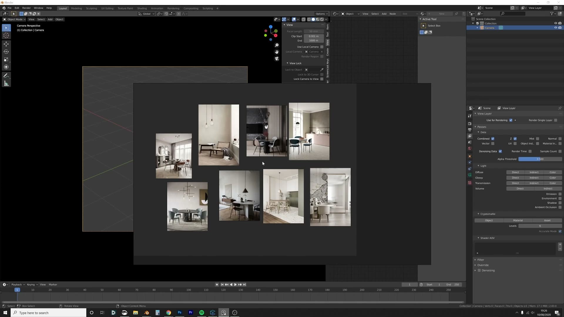 Blender Archviz Moody Room: Studio Sunlight & Photography Tricks