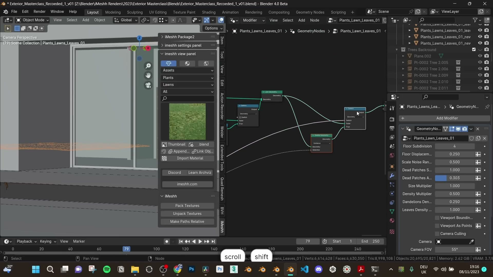 Blender 4.0 Exterior Archviz Masterclass: Modern House from Plans